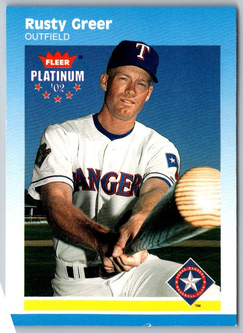 2002 Fleer Platinum Rusty Greer