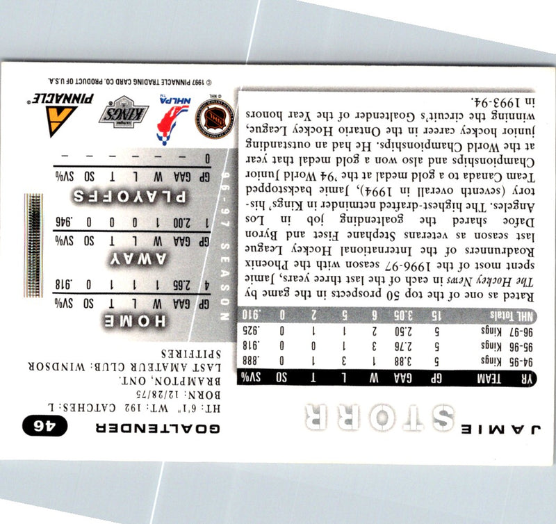 1997 Score Jamie Storr