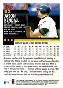 2000 Topps Opening Day Jason Kendall