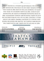2002 Upper Deck Honor Roll Shaun Alexander/Trent Dilfer/Darrell Jackson #86