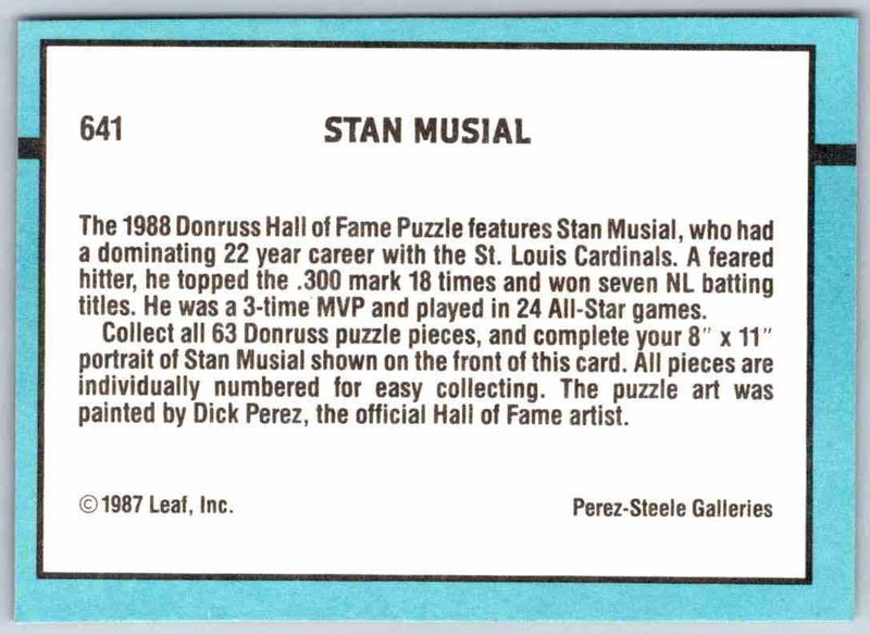 1988 Donruss Stan Musial