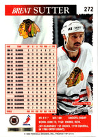 1995 Score Black Ice Brent Sutter #272