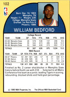 1990 Hoops William Bedford #102 Rookie