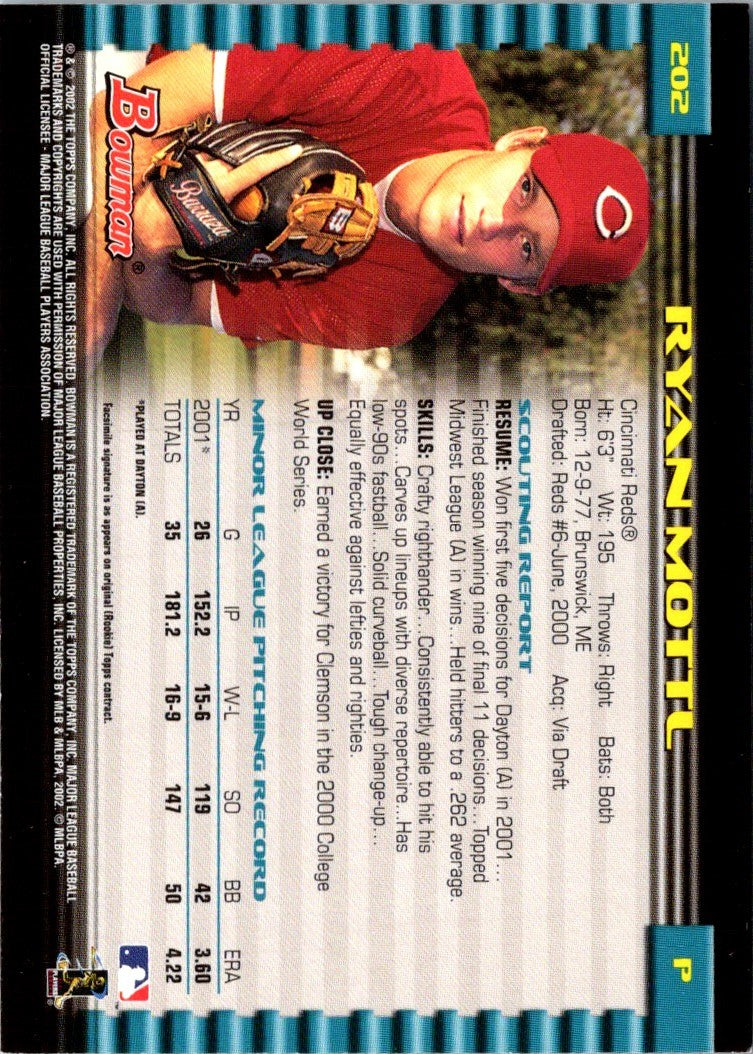 2002 Bowman Ryan Mottl