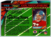 1994 Topps Stadium Club Football Karl Mecklenburg #153