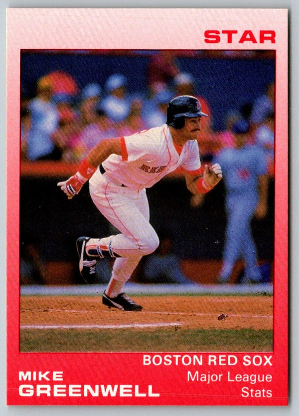 1989 Star Mike Greenwell Red Mike Greenwell #3