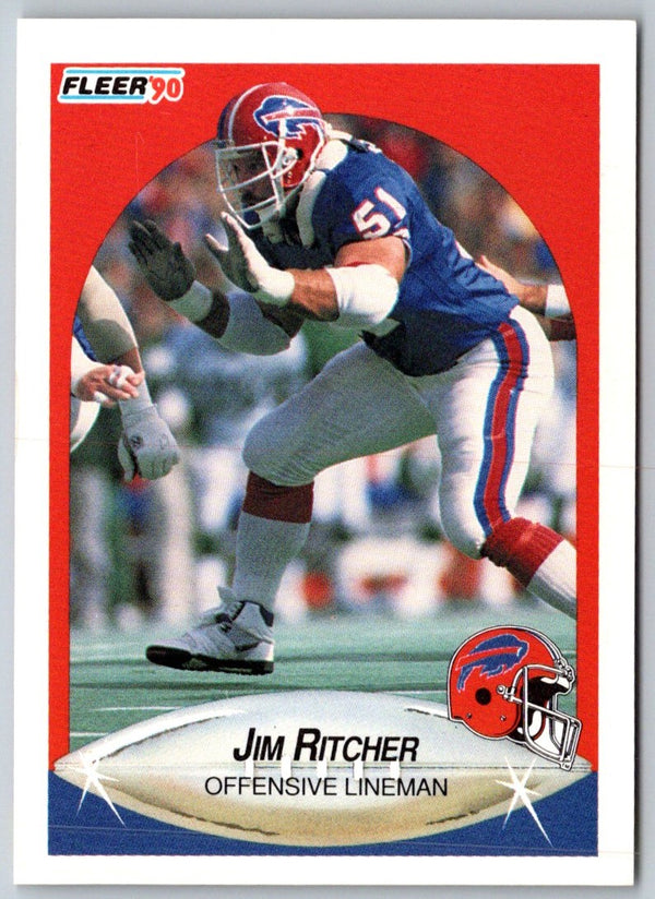 1990 Fleer Jim Ritcher #120 Rookie