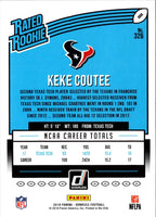 2018 Donruss Keke Coutee #326 Rookie
