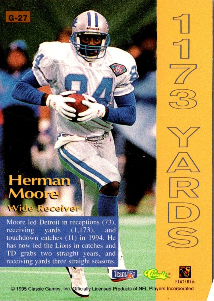 1995 Pro Line Grand Gainers Herman Moore