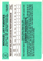 1984 Donruss Mike Fuentes #40 Rookie