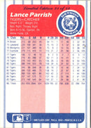 1986 Fleer League Leaders Lance Parrish