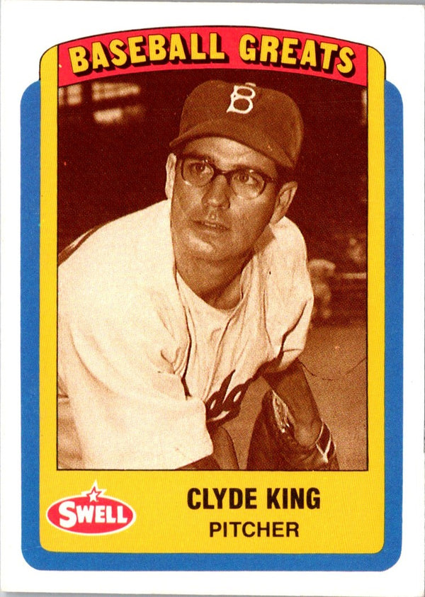1990 Swell Baseball Greats Clyde King #117