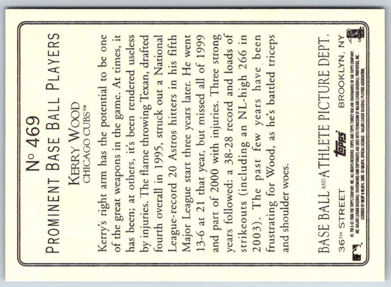 2006 Topps Turkey Red Kerry Wood