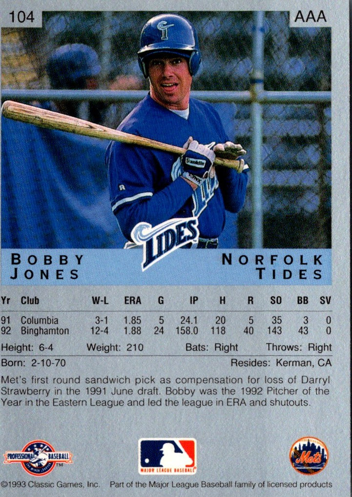 1993 Classic Best Bobby Jones