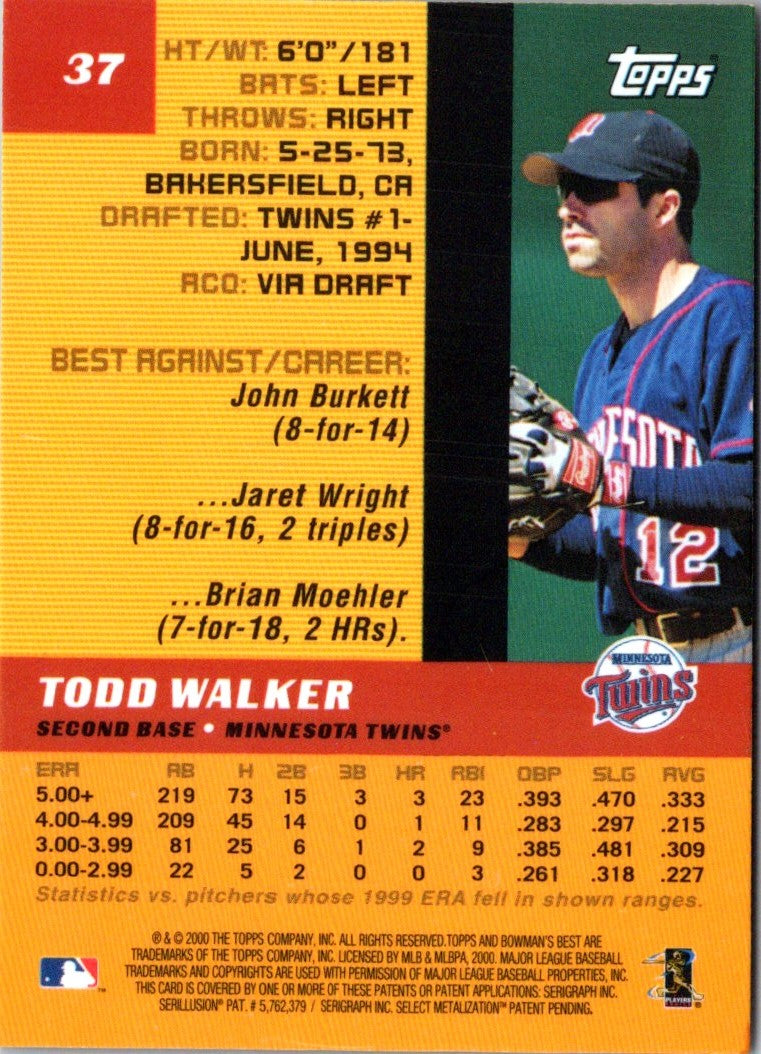 2000 Bowman's Best Todd Walker