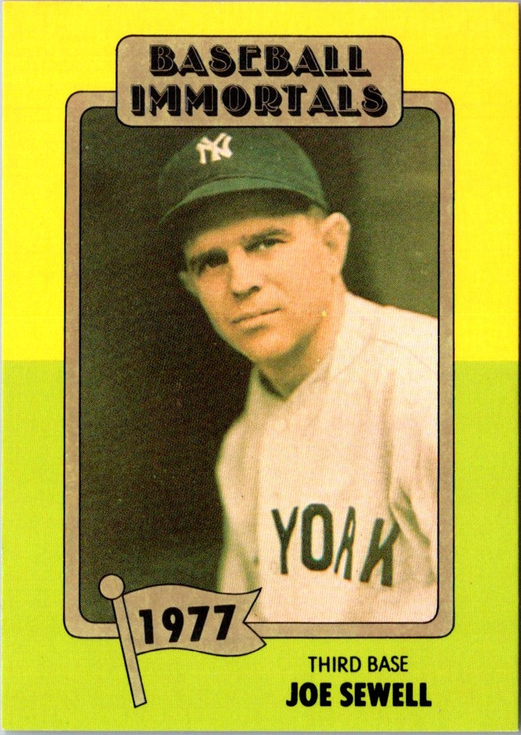 1980 SSPC HOF Joe Sewell