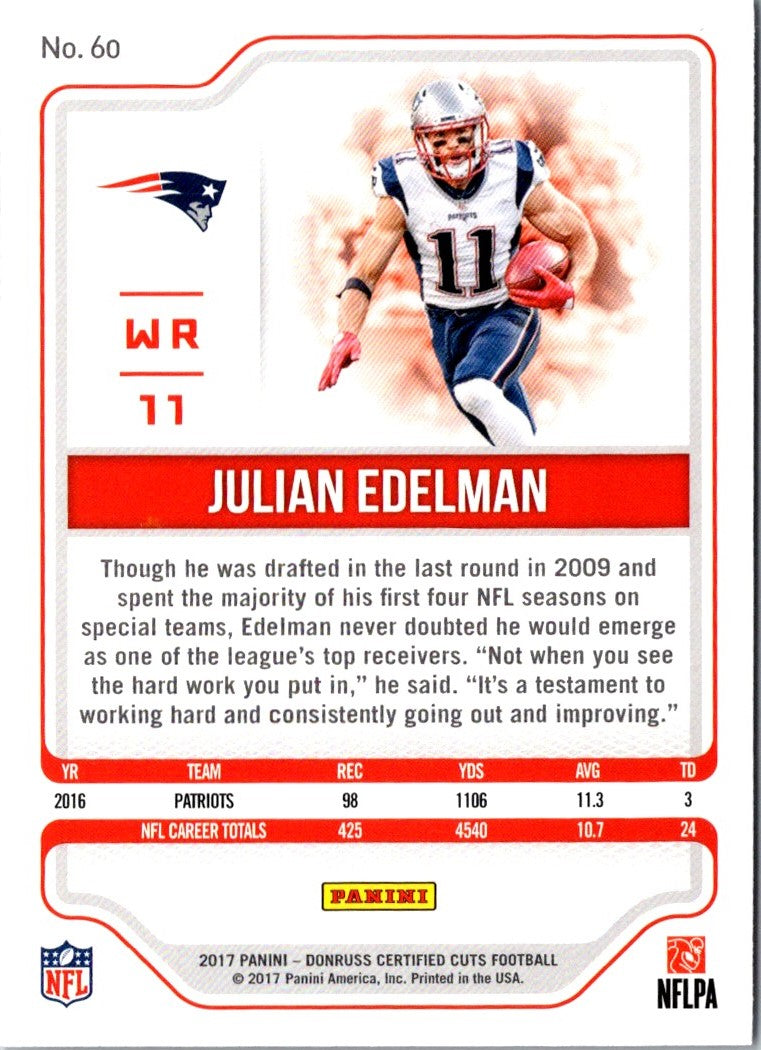 2017 Donruss Certified Cuts Julian Edelman