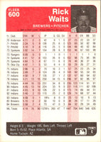 1985 Fleer Rick Waits #600