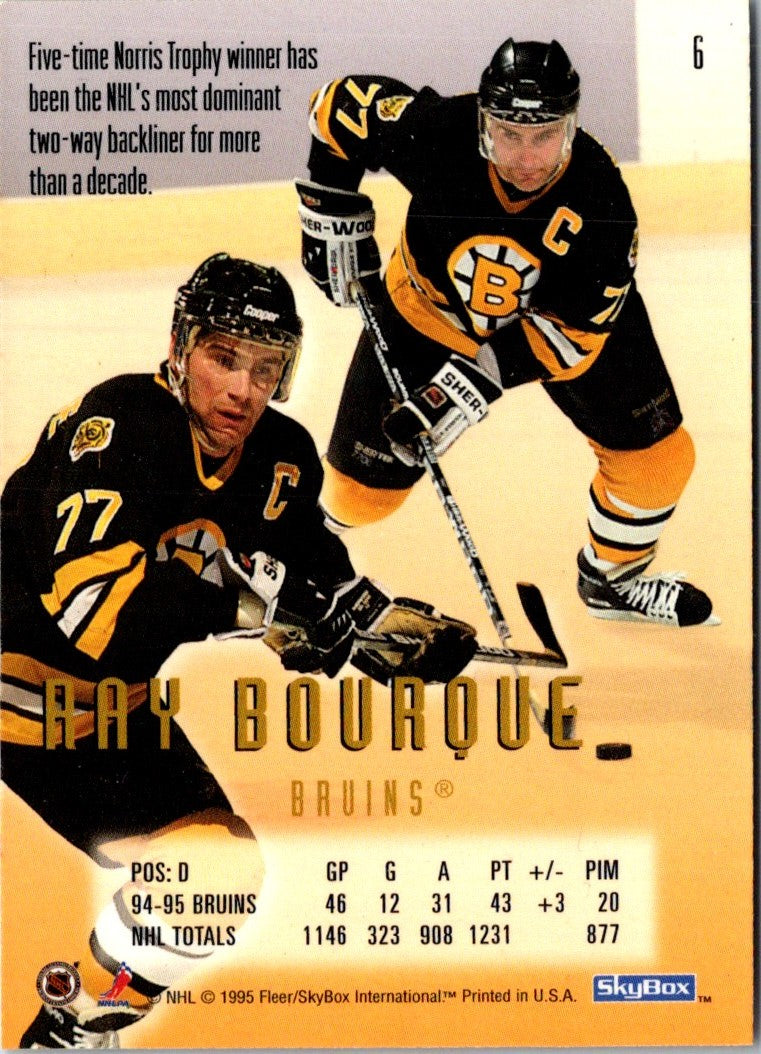 1995 SkyBox E-Motion Ray Bourque