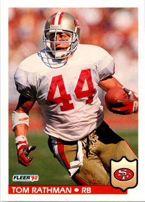 1992 Fleer Tom Rathman #382