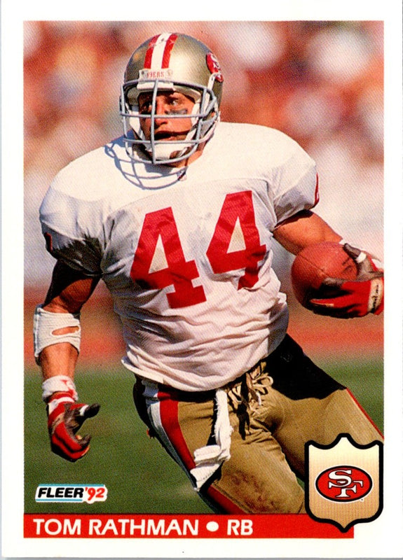 1992 Fleer Tom Rathman #382