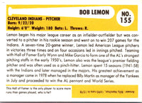 1980 SSPC HOF Bob Lemon #155