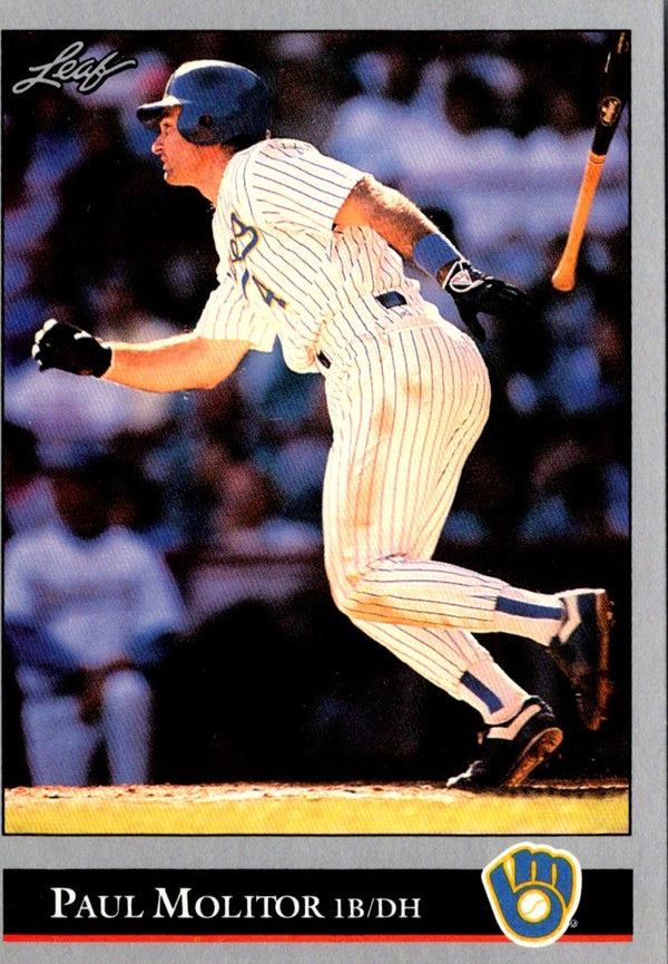 1992 Leaf Black Gold Paul Molitor #238