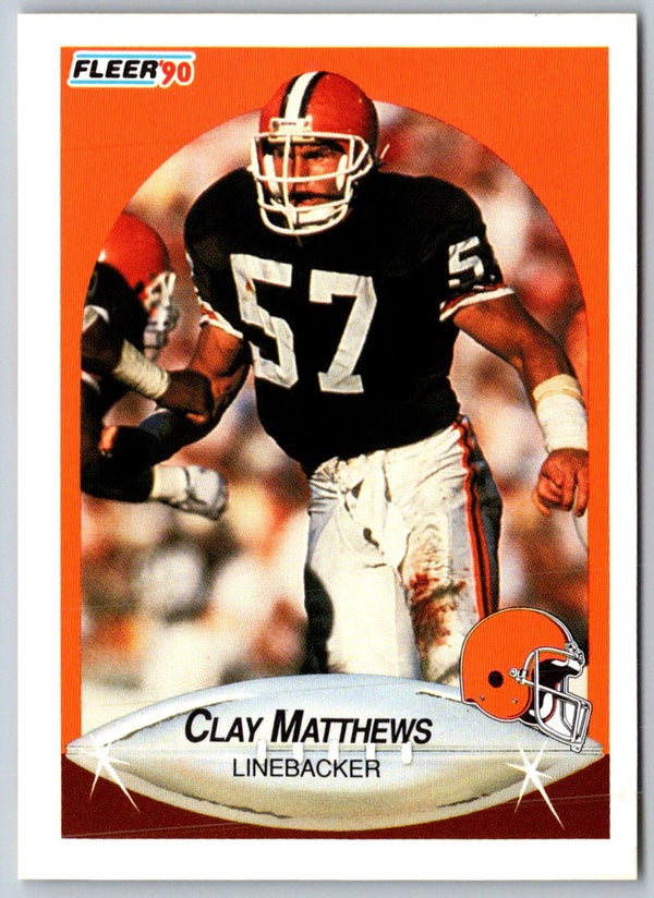 1990 Fleer Clay Matthews #54