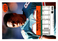 1992 Fleer Mark Clayton #222