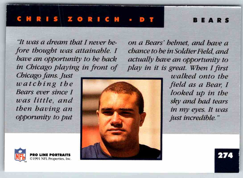 1991 ProLine Chris Zorich