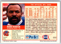 1989 NFL Proset Robb Riddick #444