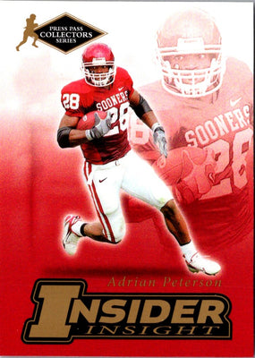 2007 Press Pass SE Insider Insight Adrian Peterson #II-17