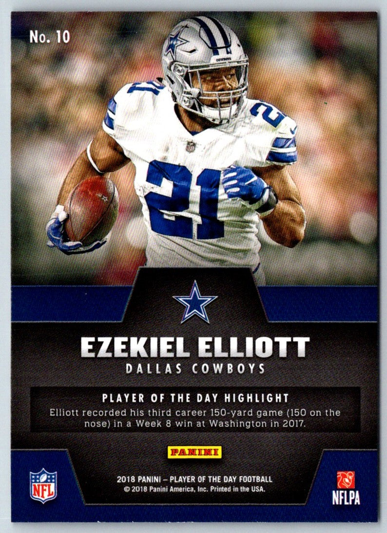 2018 Panini Player of the Day Ezekiel Elliott