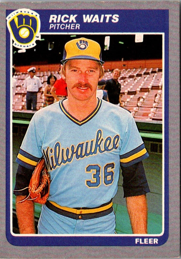 1985 Fleer Rick Waits #600