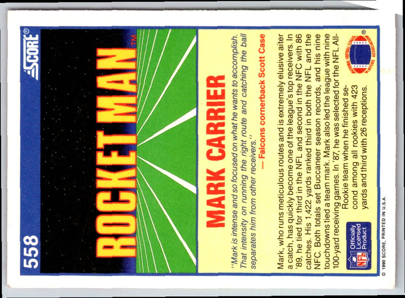 1990 Score Mark Carrier