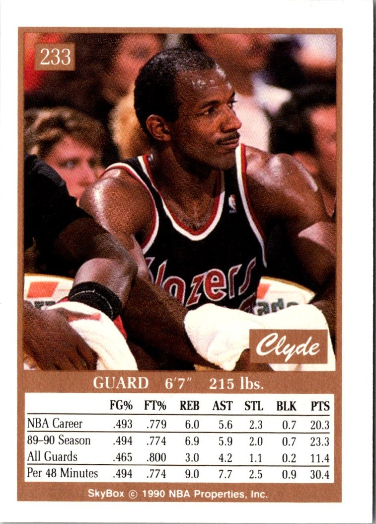 1990 SkyBox Clyde Drexler