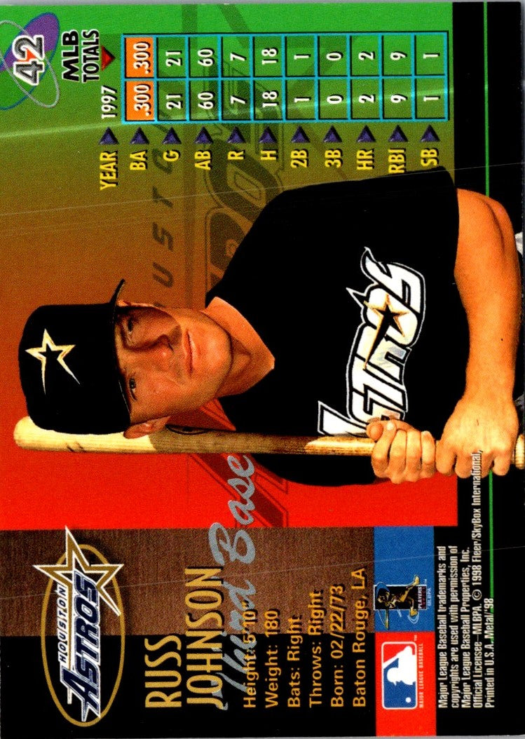 1998 Metal Universe Russ Johnson