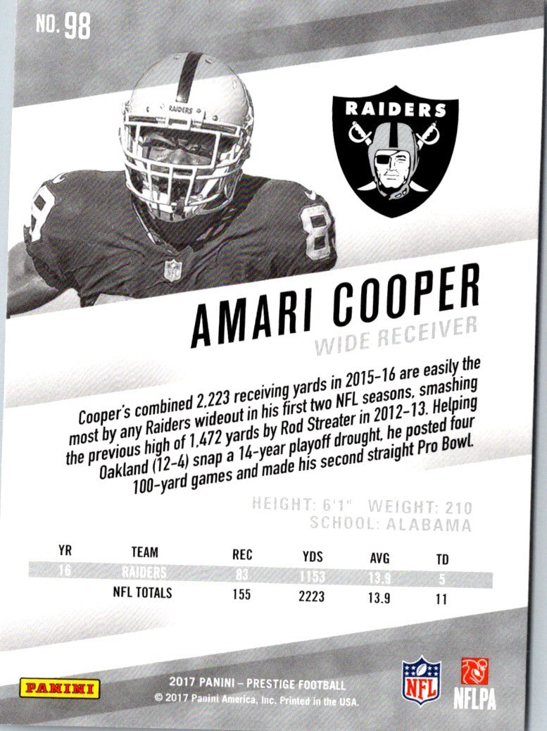 2017 Panini Prestige Amari Cooper