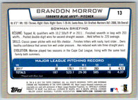 2012 Bowman Chrome Brandon Morrow #13