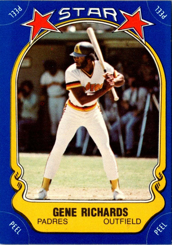 1981 Fleer Star Stickers Gene Richards #17