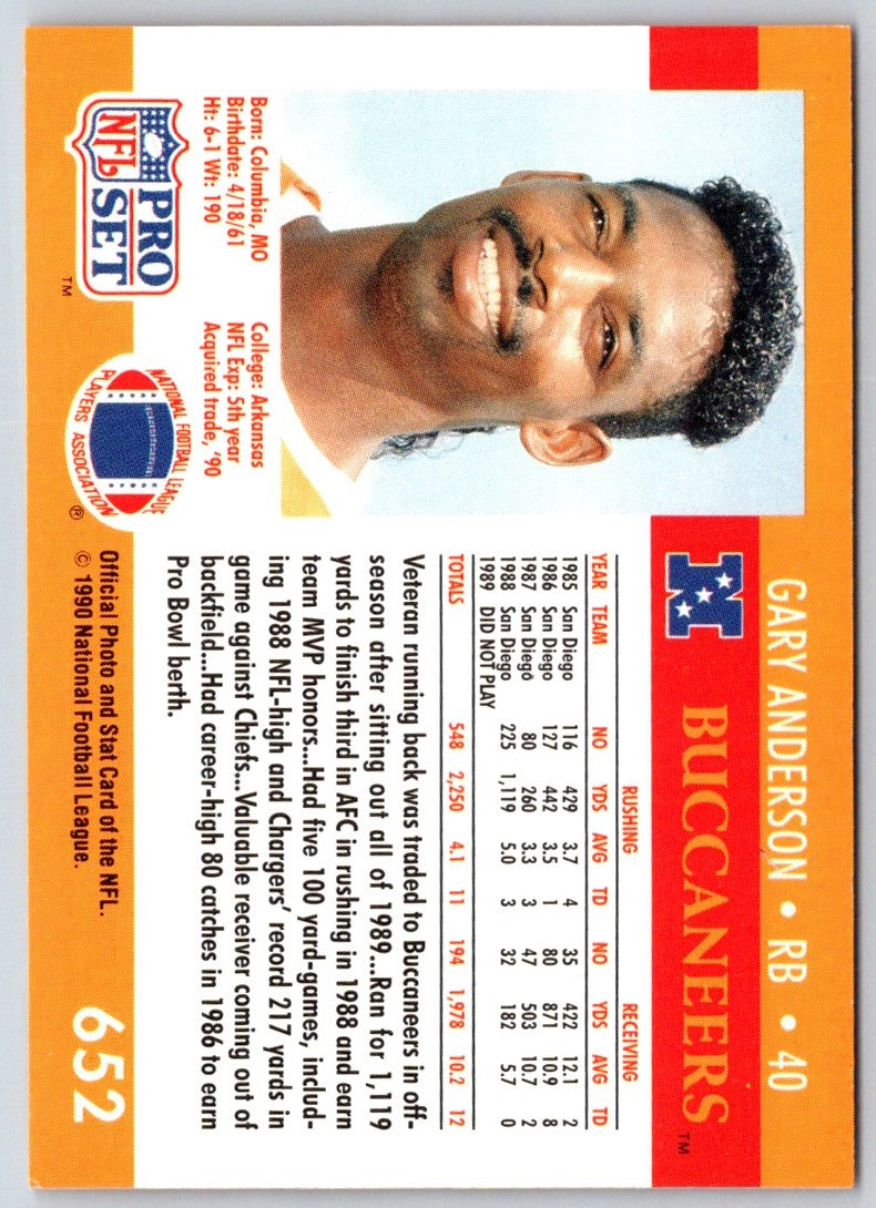 1990 Pro Set Gary Anderson