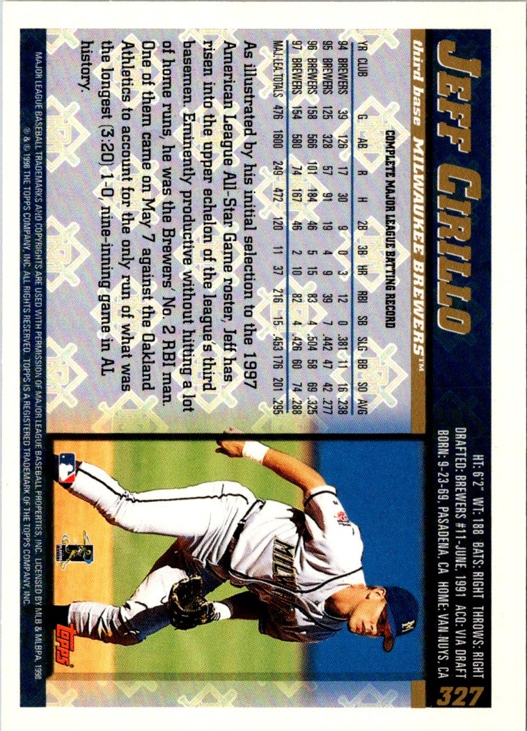 1998 Topps Jeff Cirillo