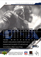 2002 Upper Deck Ovation Shaun Alexander #77