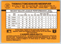 1989 Donruss Tom Niedenfuer #282