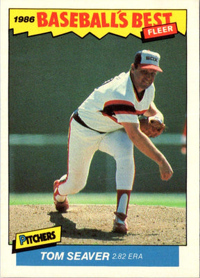 1986 Fleer Baseball's Best Sluggers vs. Pitchers Tom Seaver #34
