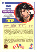 1990 Score Kevin Stevens #53 Rookie