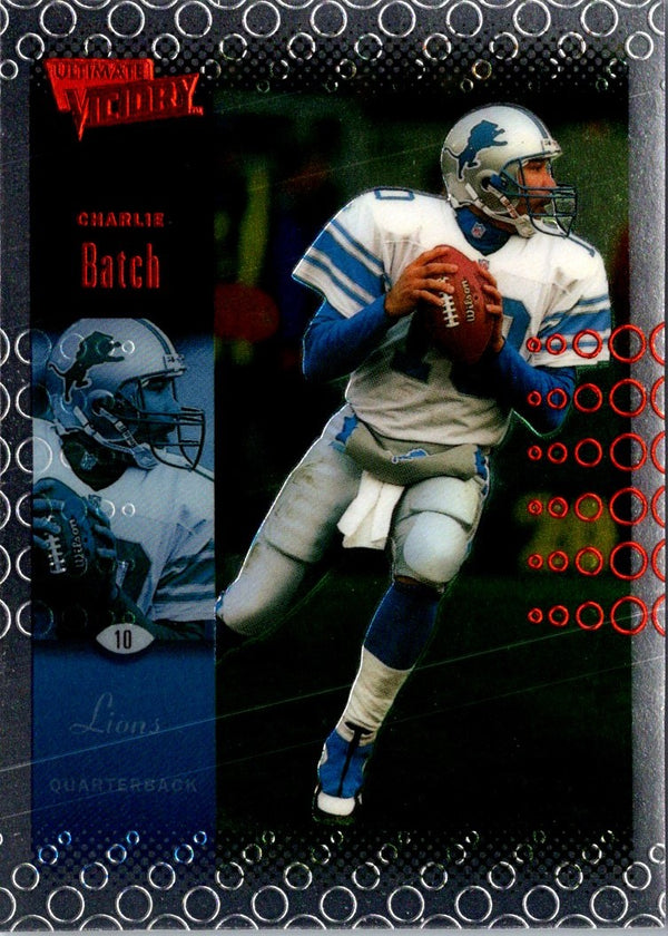 1998 Playoff Contenders Pennants Blue Felt Charlie Batch #32