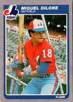 1985 Fleer Miguel Dilone #395
