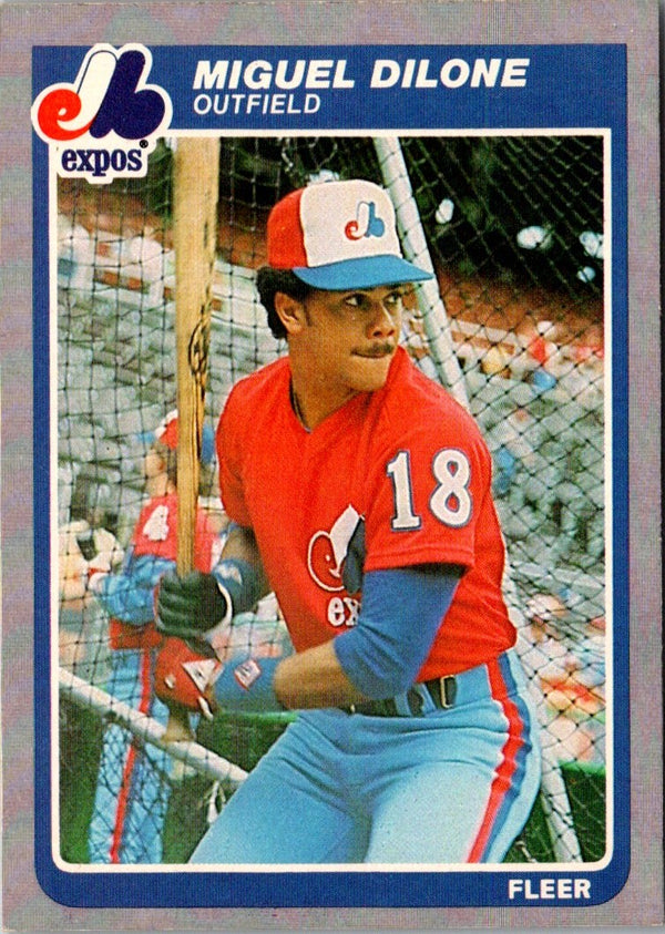 1985 Fleer Miguel Dilone #395