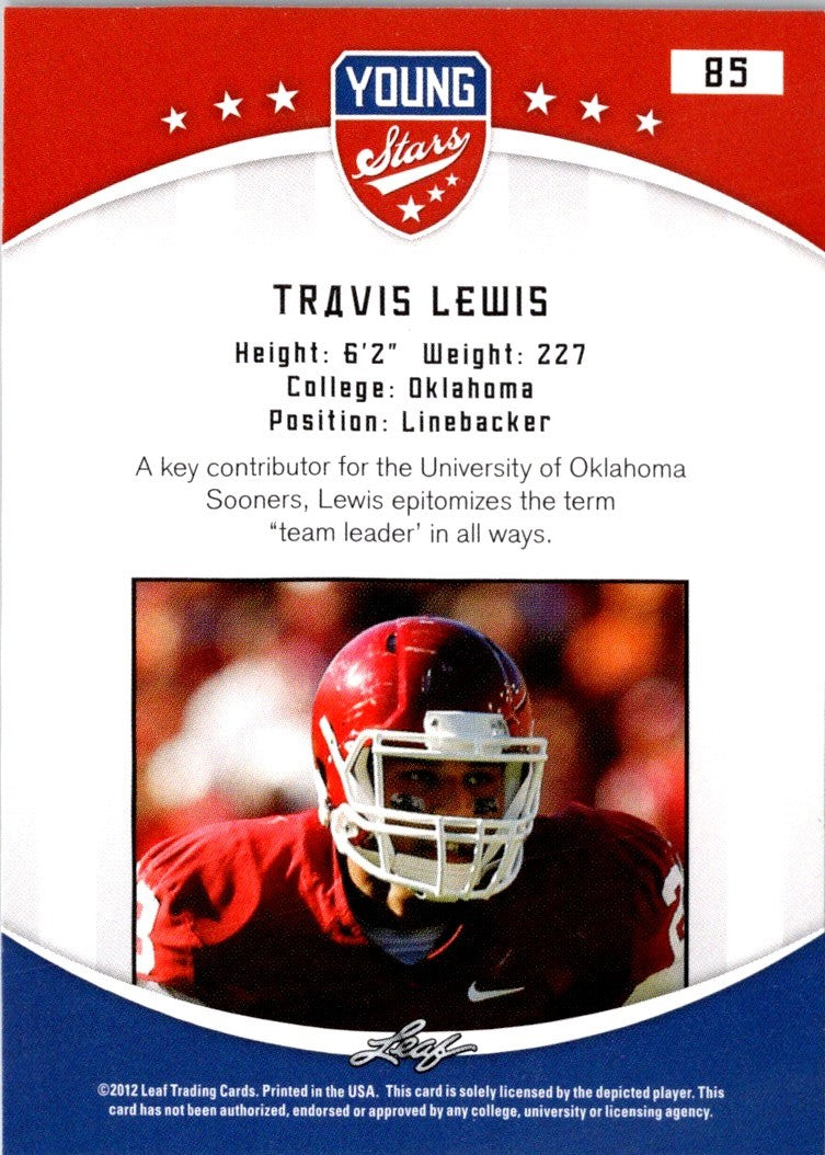 2012 Leaf Young Stars Travis Lewis